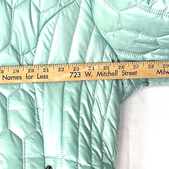 Steve Madden Women Size 3X Green Quilted Jacket Winter Outdoor Faux Fur Lining - Picture 4 of 8